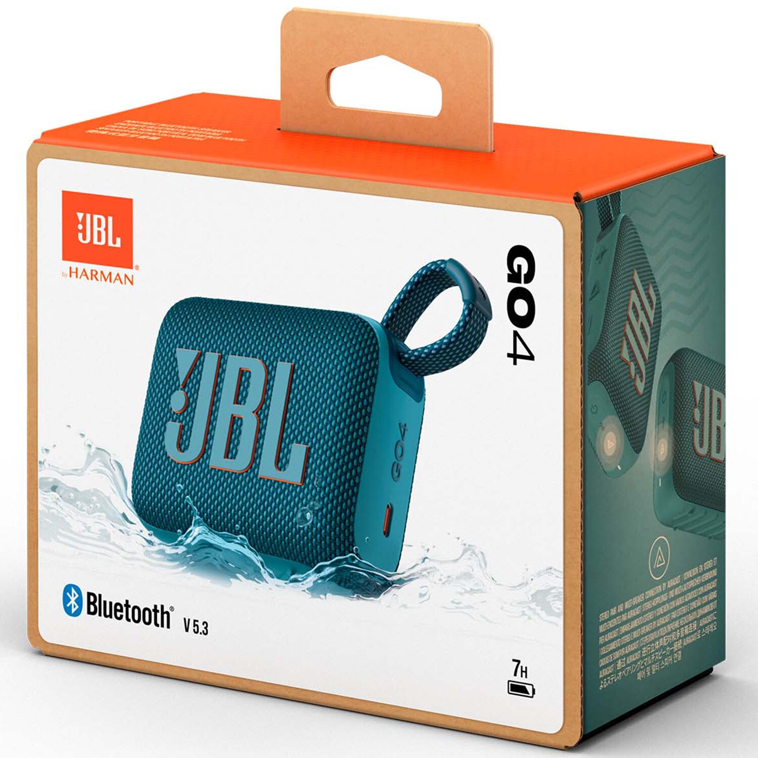 JBL Go 4 Ultra Portable Rechargeable Waterproof Bluetooth Speaker - Blue, Blue, hires