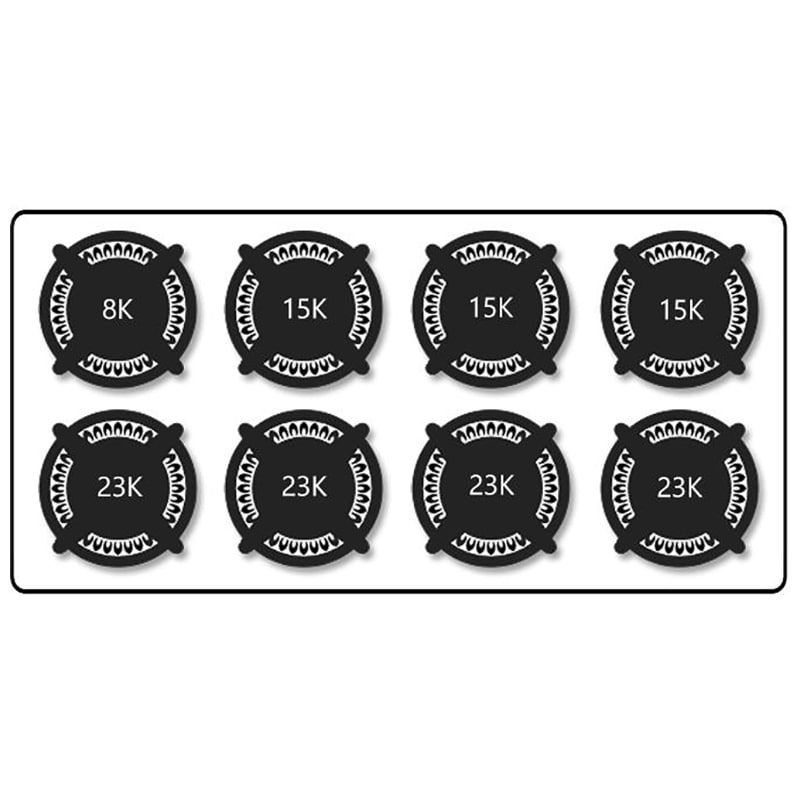 Viking 7 Series 48 in. 8-Burner Natural Gas Rangetop with Simmer Burner & Power Burner - Stainless Steel, , hires