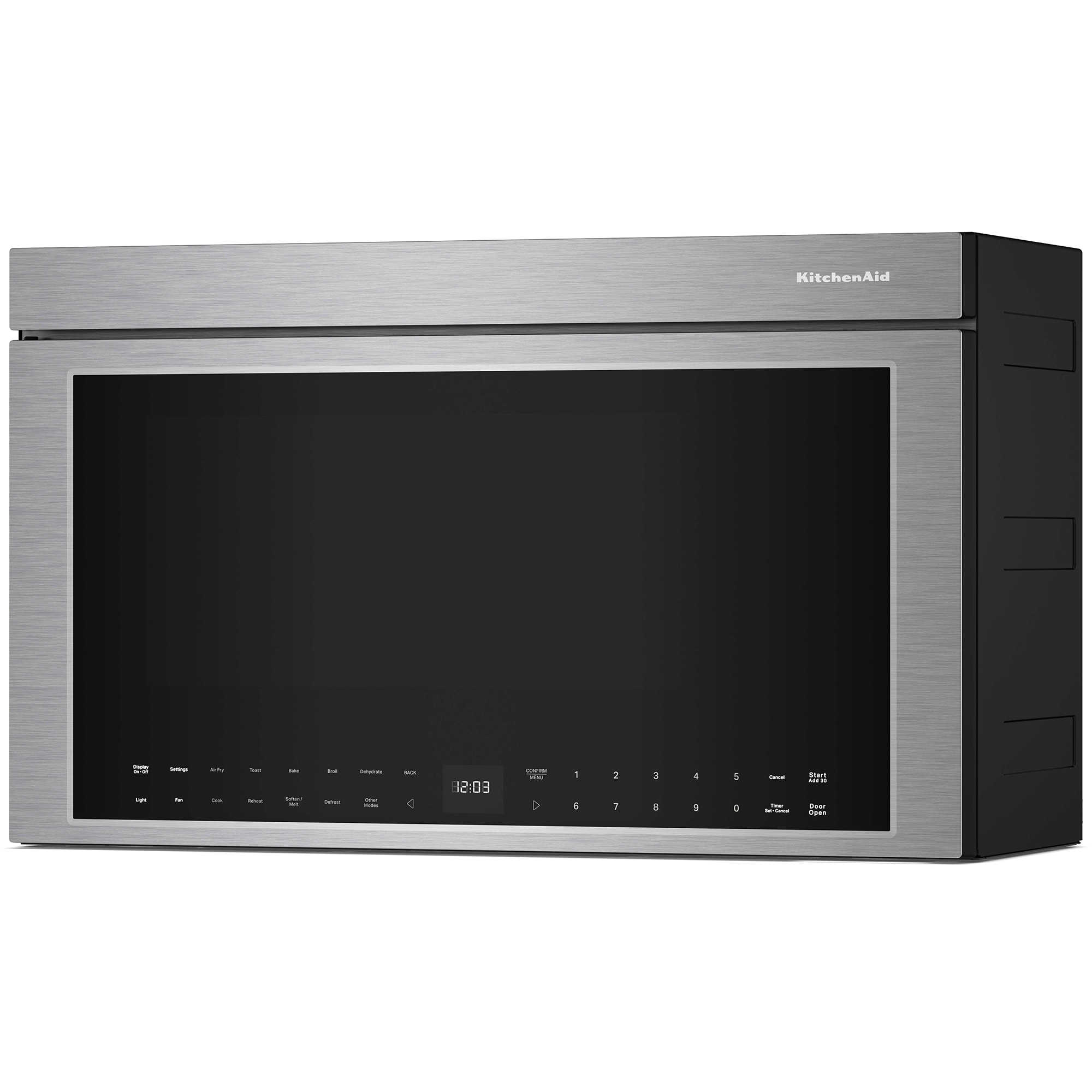 KitchenAid 30 in. 1.1 cu. ft. 950W Smart Over-the-Range Microwave with 400 CFM, Convection & Sensor Cooking - Stainless Steel, Stainless Steel, hires