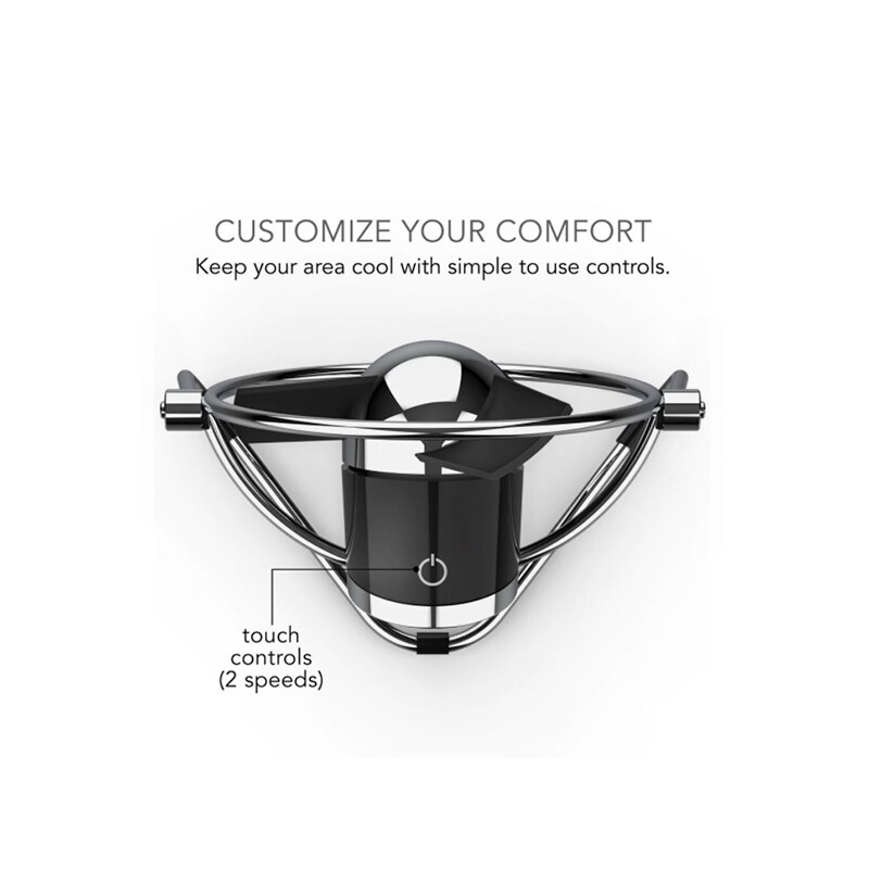 Sharper Image SBM1 Soft Blade USB Powered Desk Fan, , hires