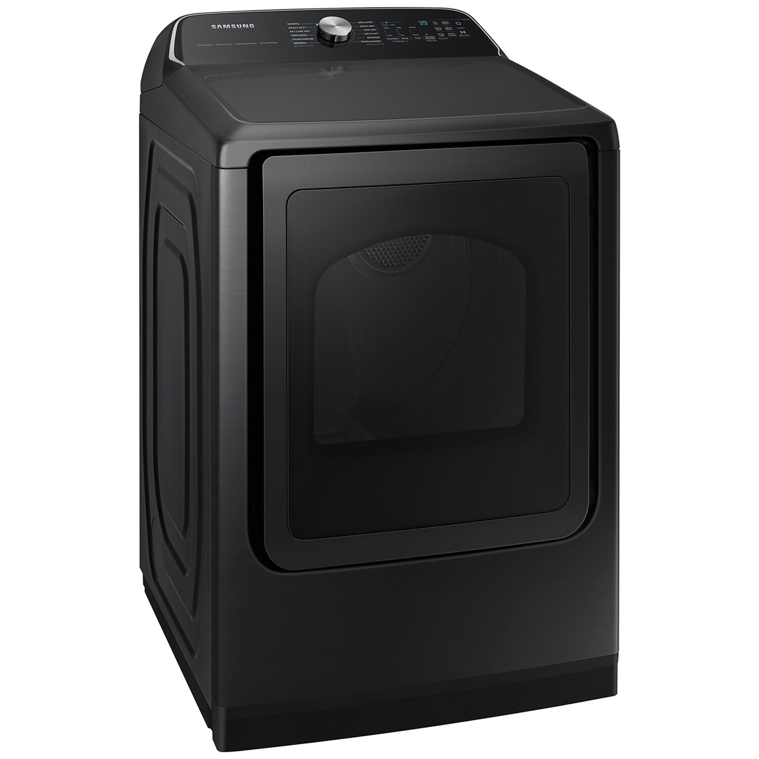 Samsung 27 in. 7.4 cu. ft. Smart Electric Dryer with Sensor Dry, Sanitize & Steam Cycle - Brushed Black, Brushed Black, hires