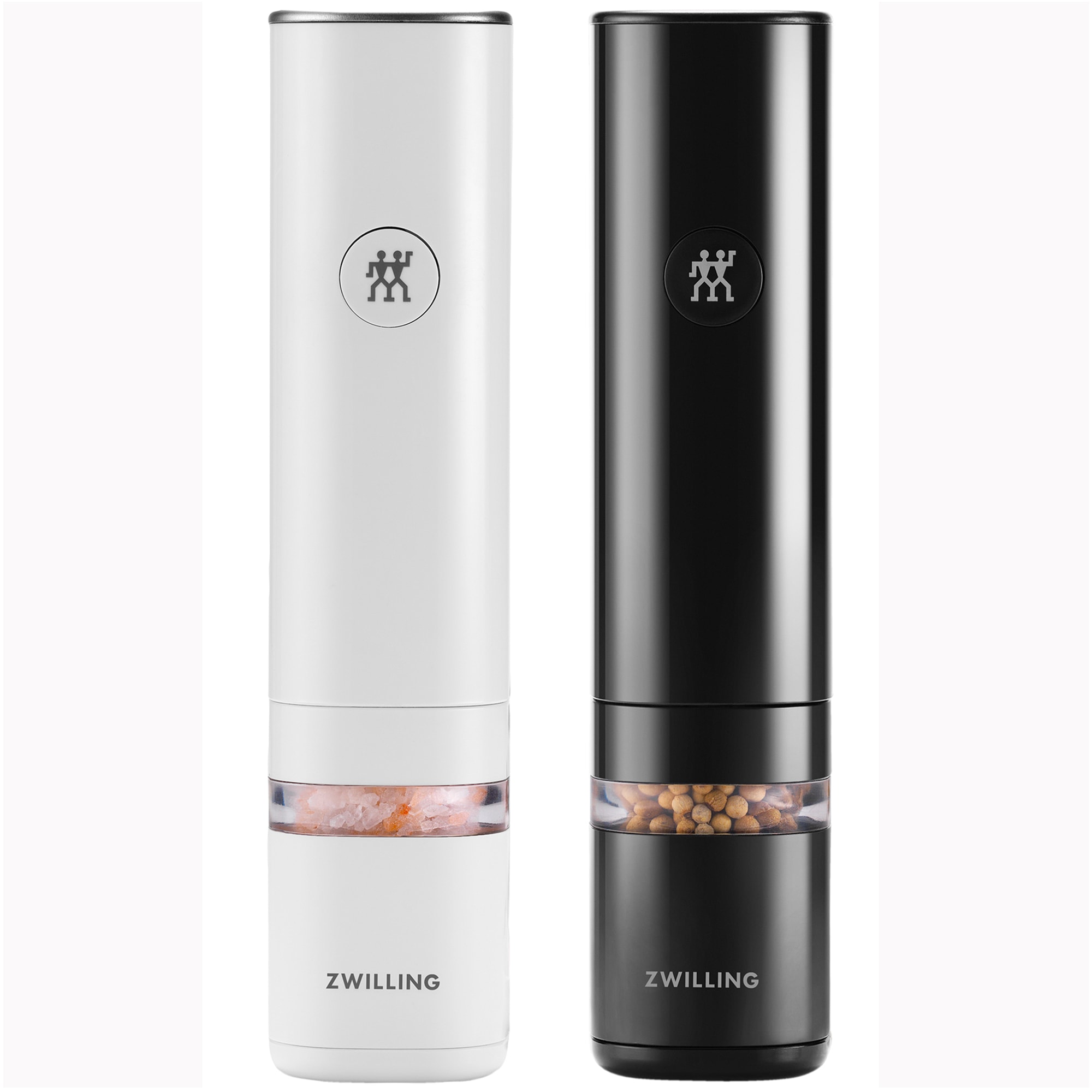 Zwilling Enfinigy Rechargeable Salt/Pepper Mill, Set of Two - Black & White, , hires