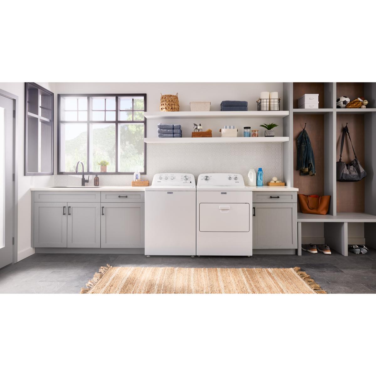 Maytag 27 in. 3.8 cu. ft. Top Load Washer with Agitator - White, , hires