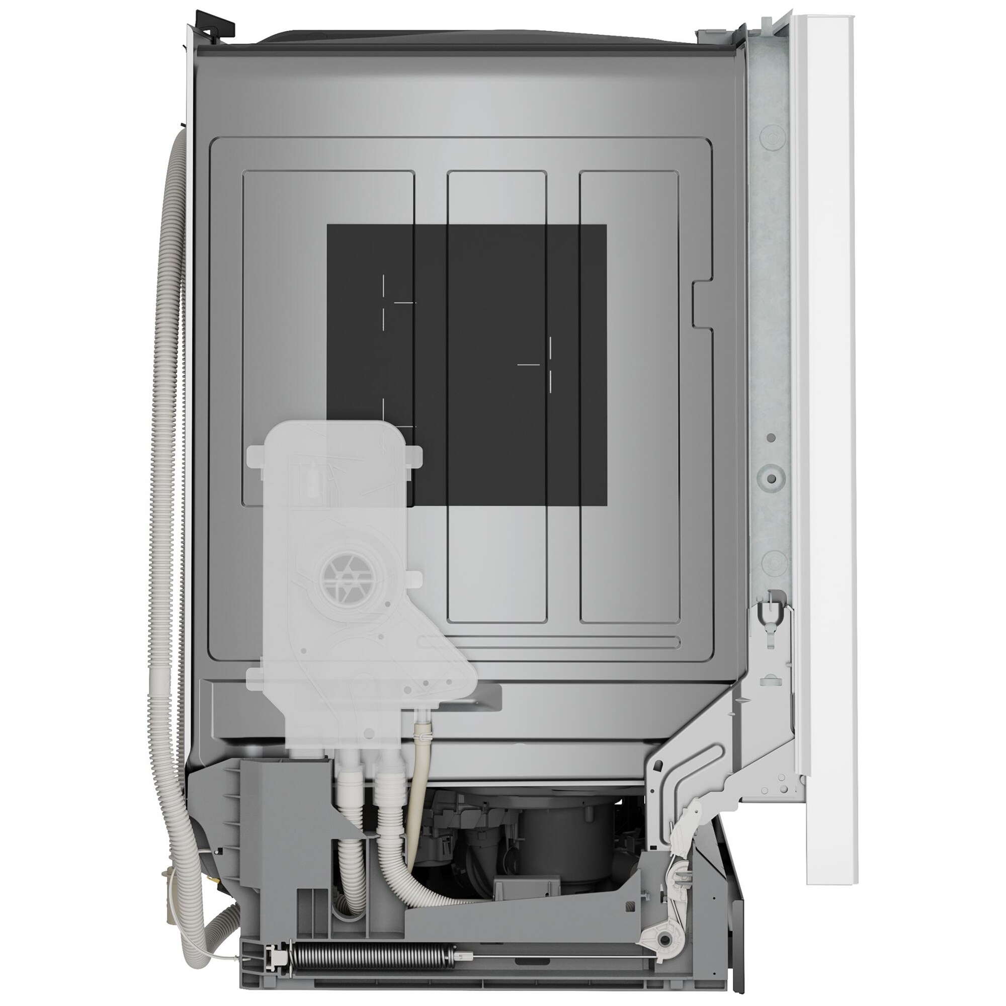 Bosch 300 Series 24 in. Front Control Smart Dishwasher with 48 dBA Sound Level, 3rd Rack, PureDry & Pocket Handle - White, White, hires
