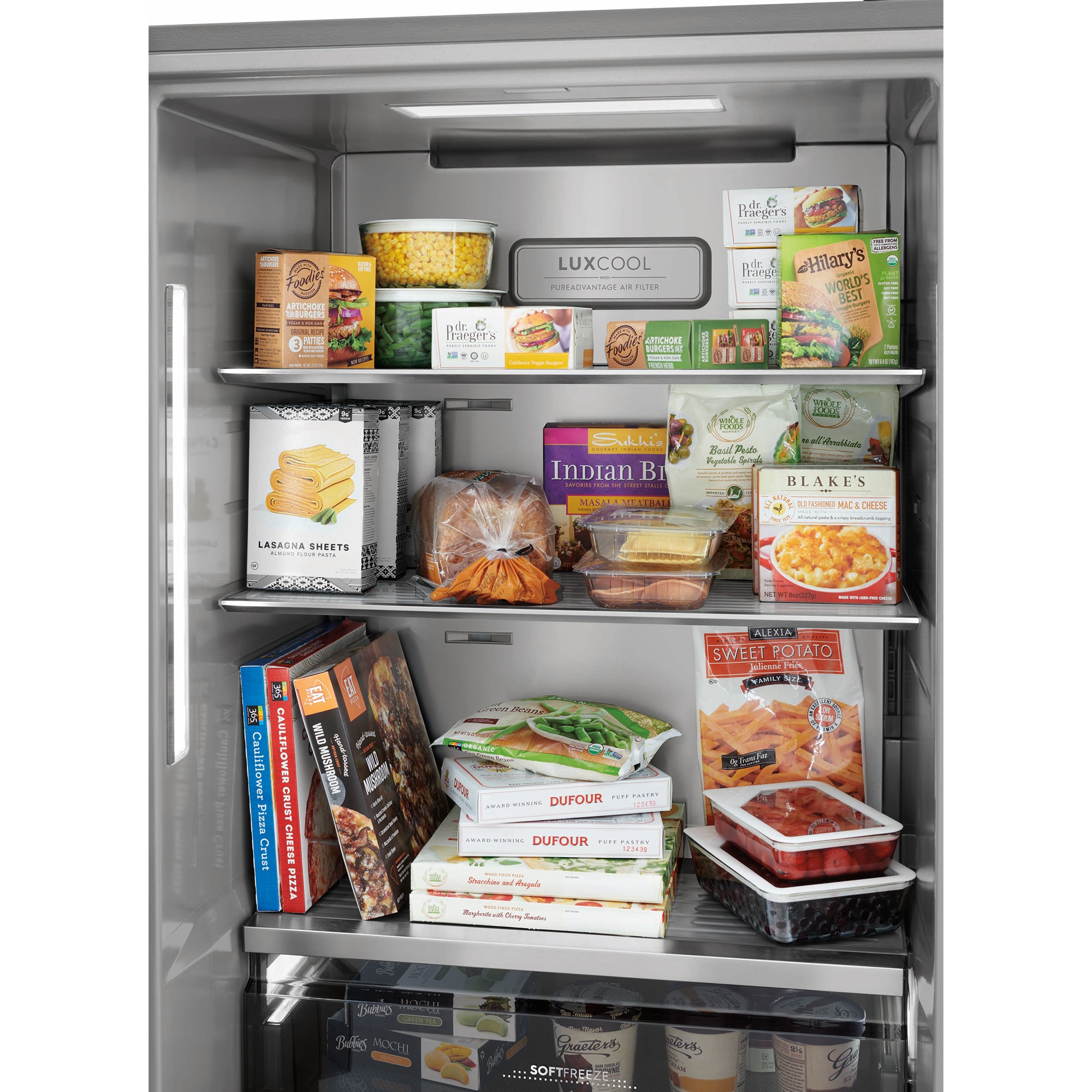 Electrolux 33 in. 18.9 cu. ft. Built-in Double-Drawers Upright Freezer with Ice-Maker & Adjustable Shelves - Stainless Steel, , hires