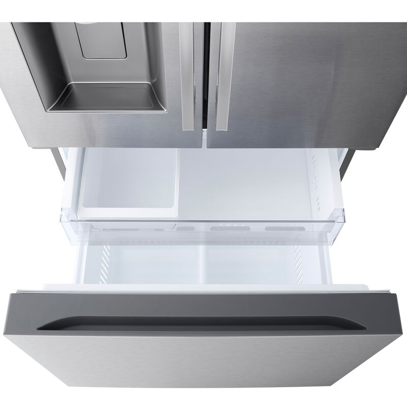 LG 33 in. 24.5 cu. ft. Smart French Door Refrigerator with Ice & Water Dispenser - PrintProof Stainless Steel, PrintProof Stainless Steel, hires