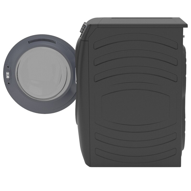 GE 28 in. 5.0 cu. ft. Smart Stackable Front Load Washer with OdorBlock, Sanitize Cycle & Steam Cycle - Carbon Graphite, Carbon Graphite, hires