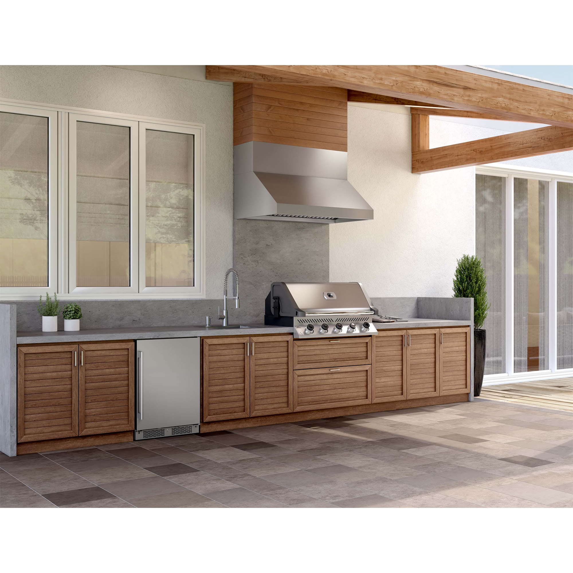 Zephyr Cypress Series 54 in. Ducted Canopy Pro Style Style Range Hood with 1200 CFM, 3 Fan Speeds & 4 LED Lights - Stainless Steel, , hires