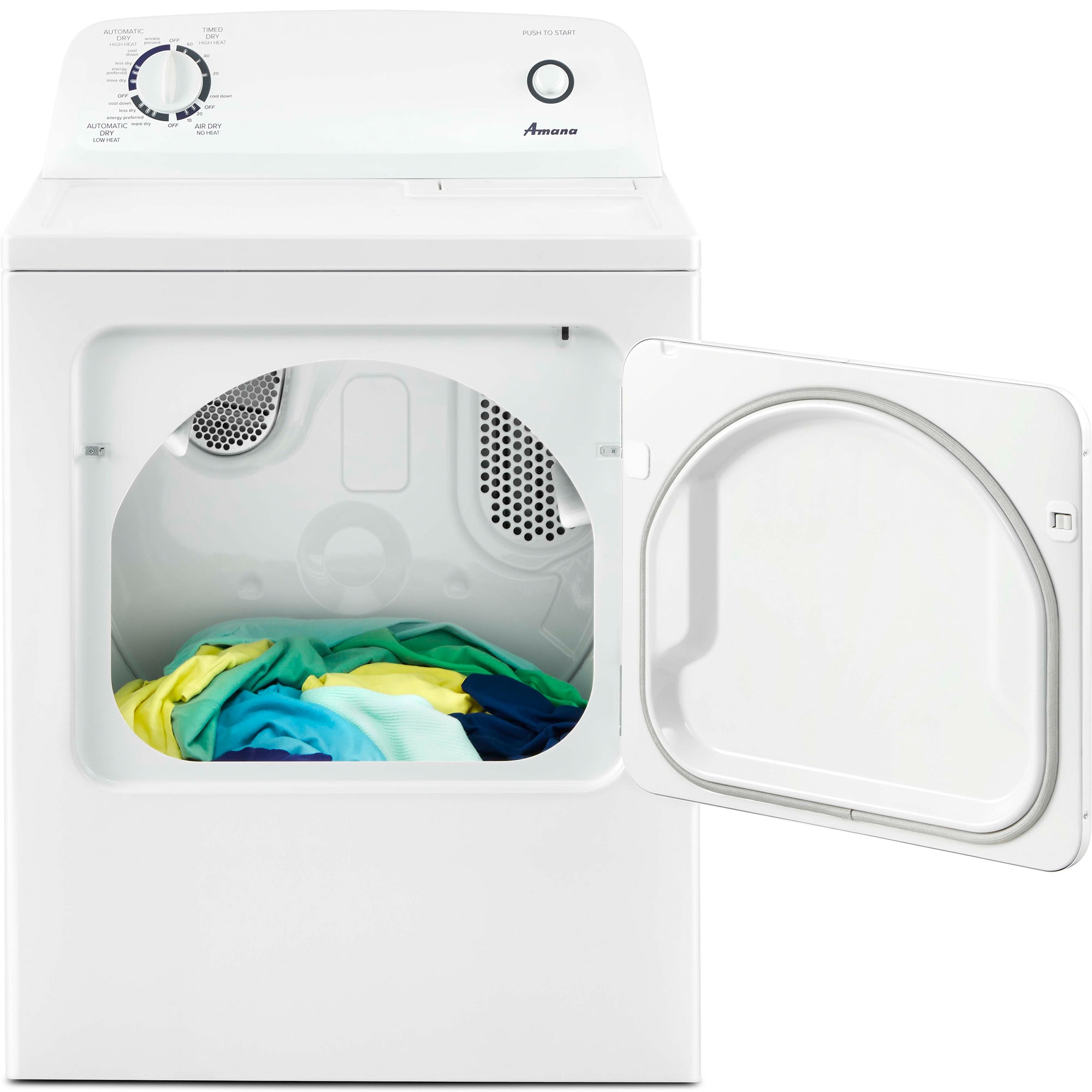 Amana 29 in. 6.5 cu. ft. Electric Dryer with Wrinkle Prevent Option - White, , hires