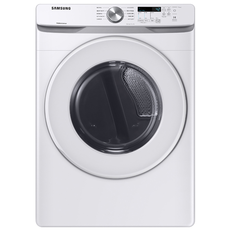 Samsung 27 in. 7.5 cu. ft. Stackable Electric Dryer with Sanitize Cycle