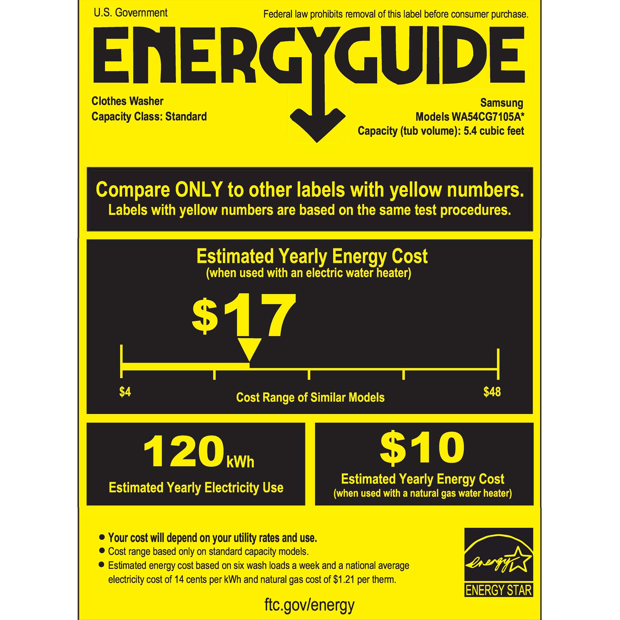 Samsung 27 in. 5.4 cu. ft. Smart Top Load Washer with ActiveWave Agitator and Super Speed Wash - White, White, hires