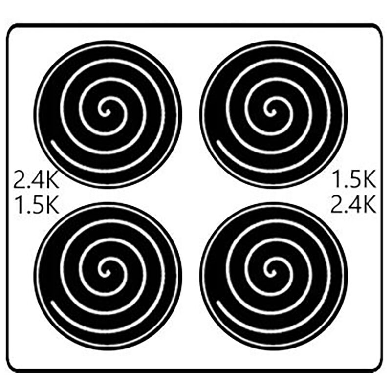 Frigidaire 24 in. 1.9 cu. ft. Electric Range with Coil Burners - Stainless Steel, Stainless Steel, hires