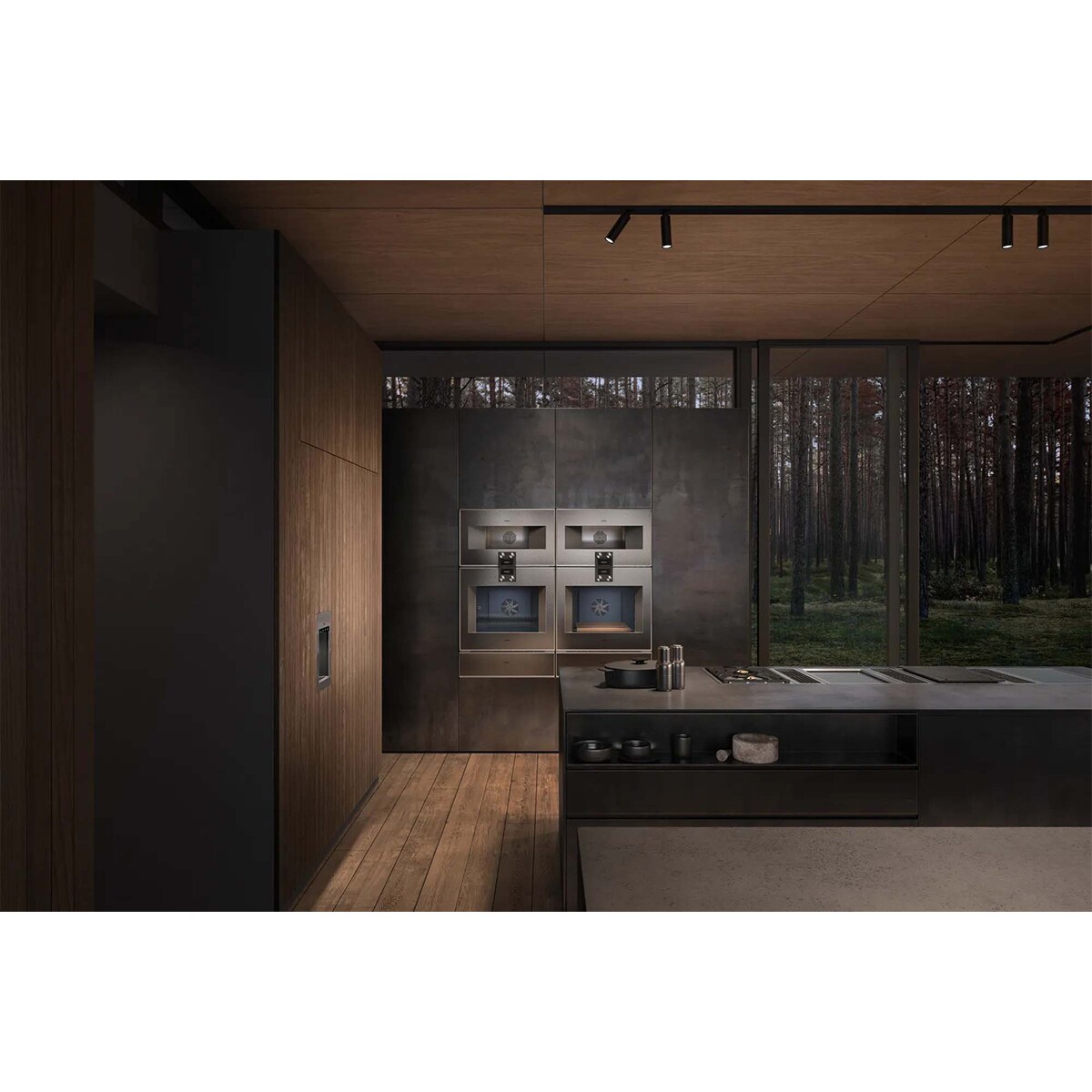 Gaggenau Vario 400 Series 36 in. 5-Burner Smart Induction Cooktop with Power Burner - Stainless Steel, , hires
