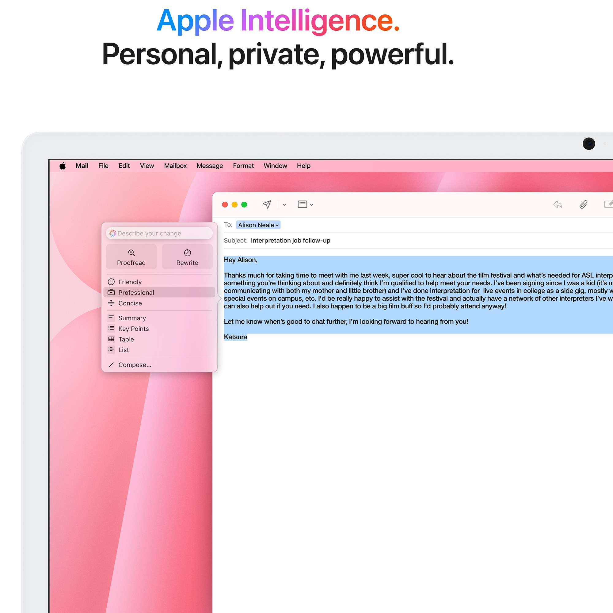 Apple iMac 24 in. (2024) with Apple M4 10-Core CPU, 10-Core GPU, 16 GB RAM, 256 GB SSD & Mac OS - Pink, Pink, hires