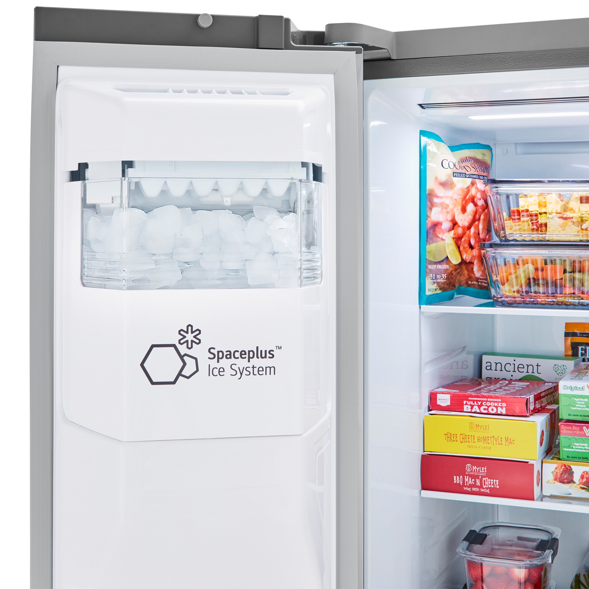 LG 36 in. 23.0 cu. ft. Counter Depth Side by Side Refrigerator with Ice & Water Dispenser - PrintProof Stainless Steel, , hires