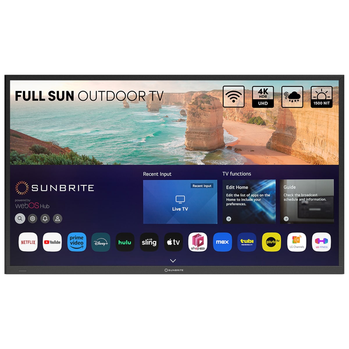SunBrite - Solis Series 49" Class Full Sun 4K UHD LED Smart webOS Outdoor TV, , hires