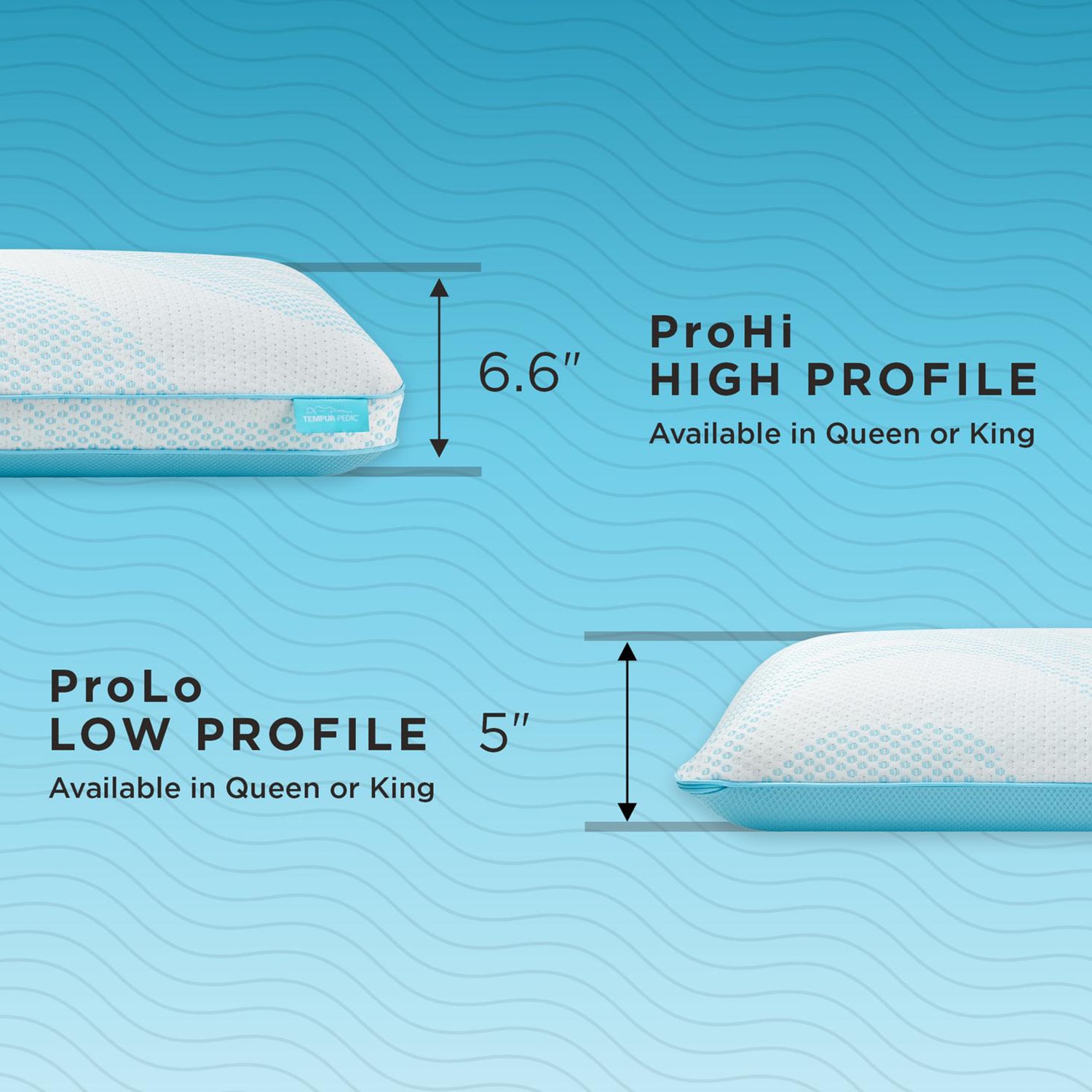 Tempur-Pedic Breeze ProHI 2.0 Queen Size Pillow, , hires