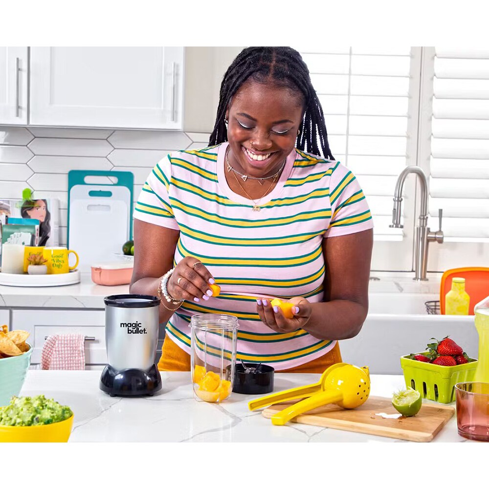 Magic Bullet 8 Oz. Single Speed Countertop Blender with Plastic Jar - Silver, , hires