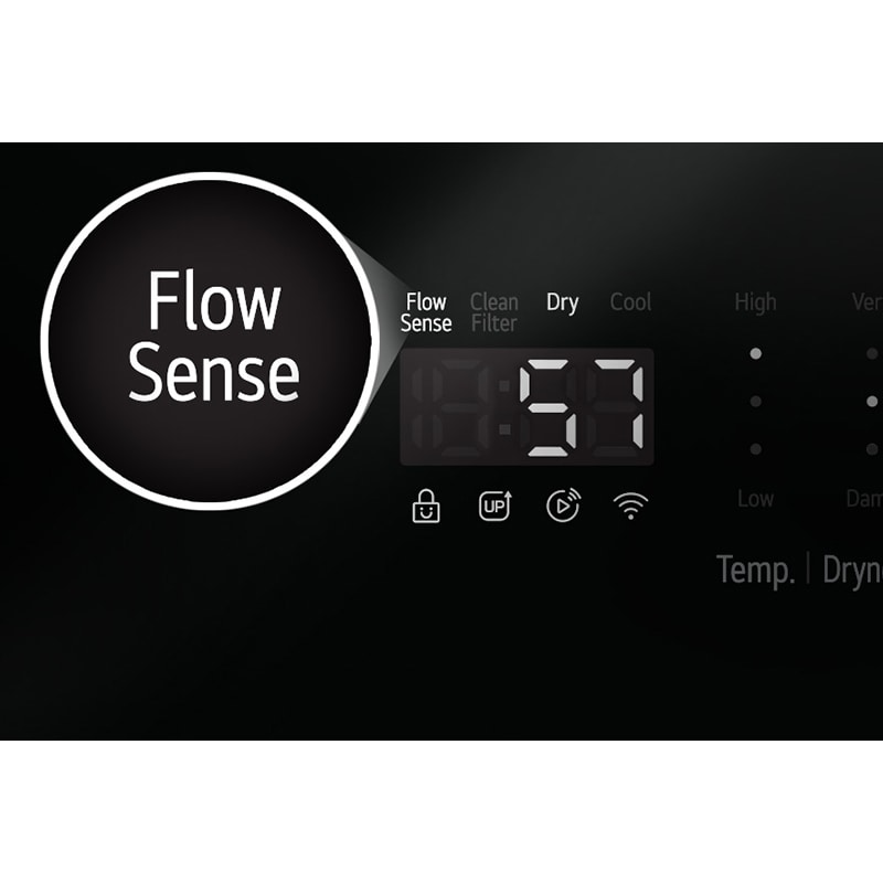 LG 27 in. 7.3 cu. ft. Smart Electric Dryer with AI Sensor Dry - Platinum Black, Platinum Black, hires