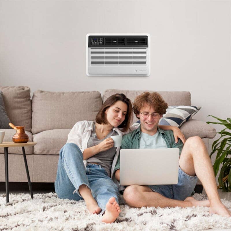 Friedrich Uni-Fit Series 8,000 BTU 115V Smart Through-the-Wall Air Conditioner with 3 Fan Speeds, Remote Control - White, , hires