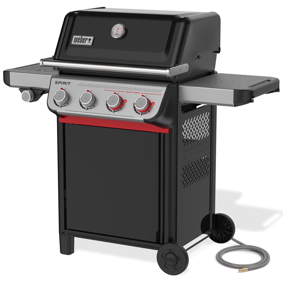 Weber Spirit E-435 4-Burners Natural Gas Grill with Snap Jet Ignition System & Side Burner - Black, , hires