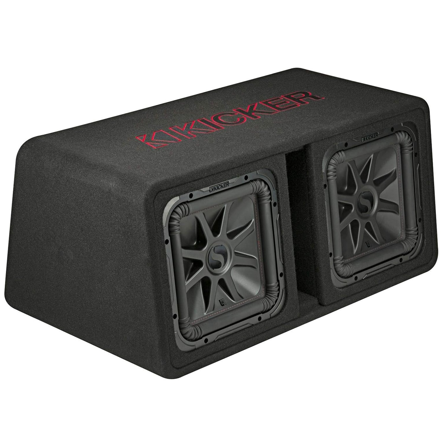 Kicker Dual 12" L7R 2-Ohm Enclosure - Black, , hires