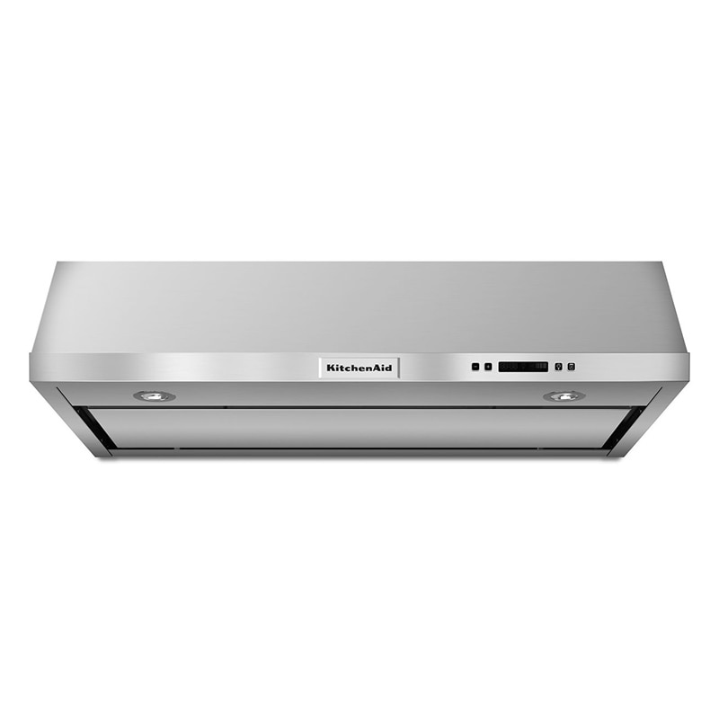 KitchenAid 36 in. Convertible Standard Style Range Hood with 585 CFM, 4 Fan Speeds & 2 LED Lights - Stainless Steel, , hires