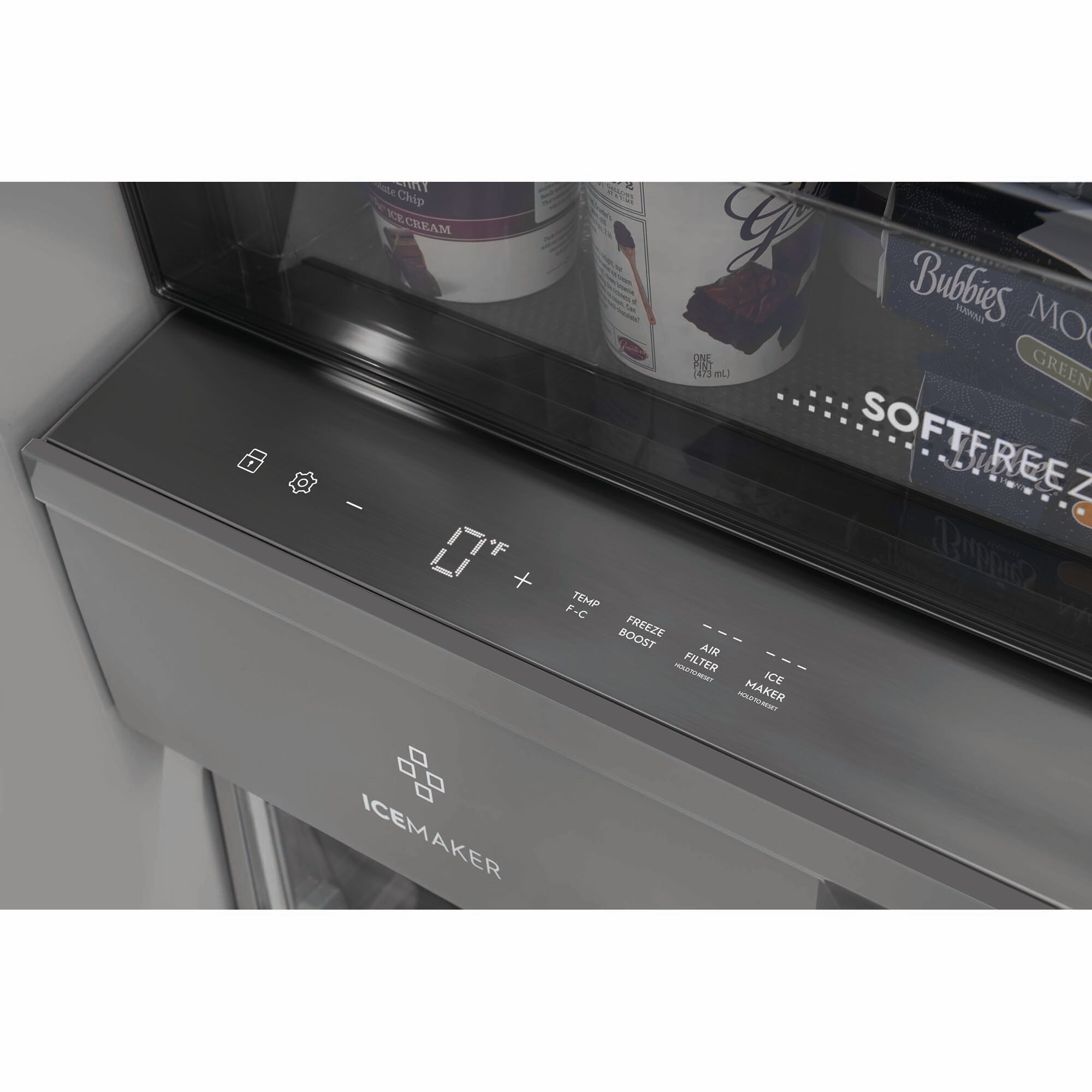 Electrolux 33 in. 18.9 cu. ft. Built-in Double-Drawers Upright Freezer with Ice-Maker & Adjustable Shelves - Stainless Steel, , hires