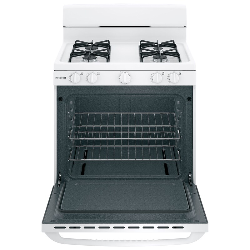 Hotpoint 30 in. 4.8 cu. ft. Gas Range with 4 Sealed Burners - White, , hires