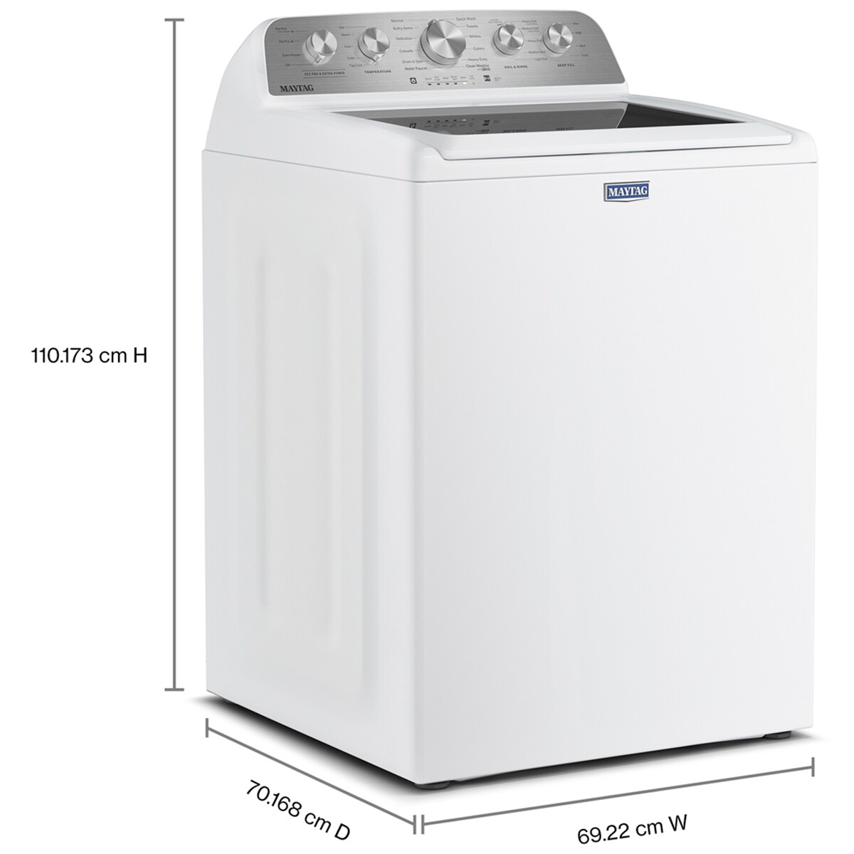 Maytag Pet Pro 27 in. 4.7 cu. ft. Top Load Washer with Agitator - White, White, hires