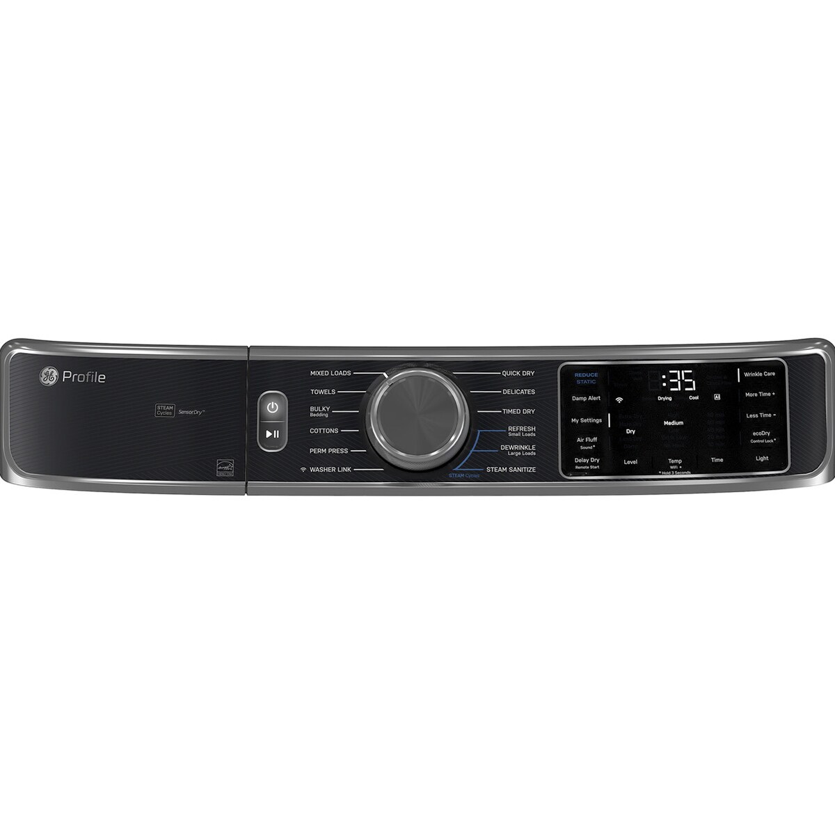 GE 28 in. 7.8 cu. ft. Smart Stackable Electric Dryer with Sensor Dry, Sanitize & Steam Cycle - Carbon Graphite, , hires