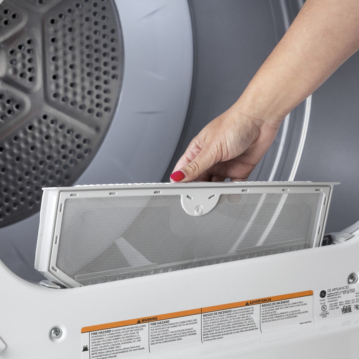 GE 27 in. 6.2 cu. ft. Gas Dryer - White, , hires