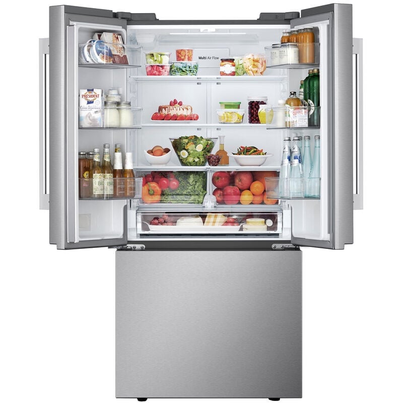 LG 33 in. 25.1 cu. ft. Smart French Door Refrigerator with Ice Maker - PrintProof Stainless Steel, , hires