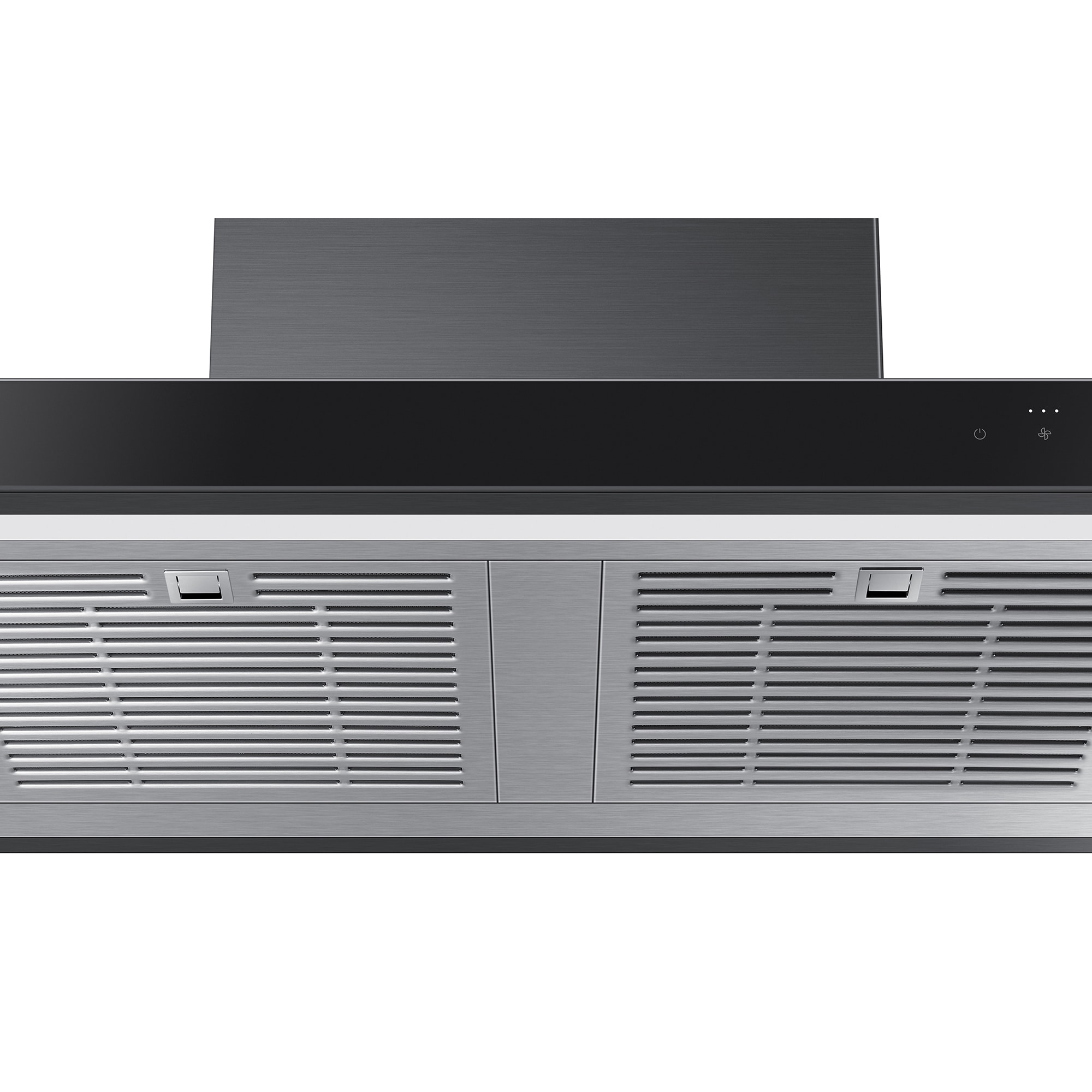Samsung 30 in. Smart Convertible Chimney Style Range Hood with 630 CFM, 4 Fan Speeds & 1 LED Light - Deep Charcoal, , hires