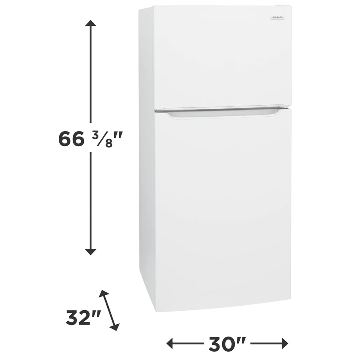 Frigidaire 30 in. 20.0 cu. ft. Top Freezer Refrigerator - White, White, hires