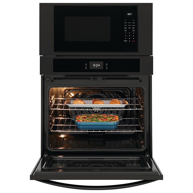 Frigidaire 30 in. 6.9 cu. ft. Electric Microwave/Wall Oven Combo with Standard Convection & Sensor Cooking - Black, Black, hires