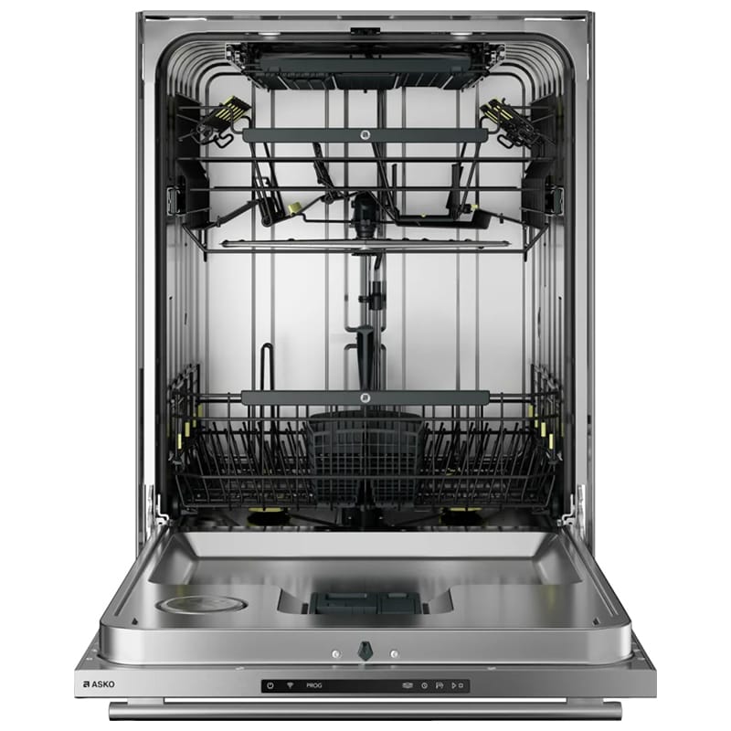Asko 24 in. Top Control Smart Dishwasher with 40 dBA Sound Level, 3rd-Rack & Turbo Combi Drying, Sensor Control & Tubular Handle - Stainless Steel, , hires