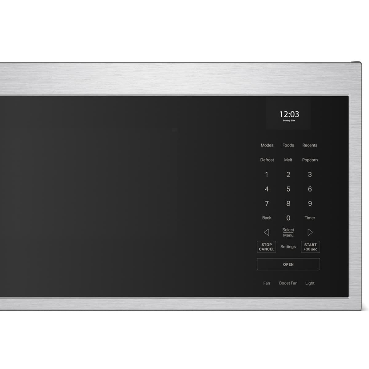 KitchenAid 30 in. 1.1 cu. ft. 1000W Low Profile Smart Over-the-Range Microwave with 600 CFM & Sensor Cooking - Fingerprint Resistant Stainless, , hires