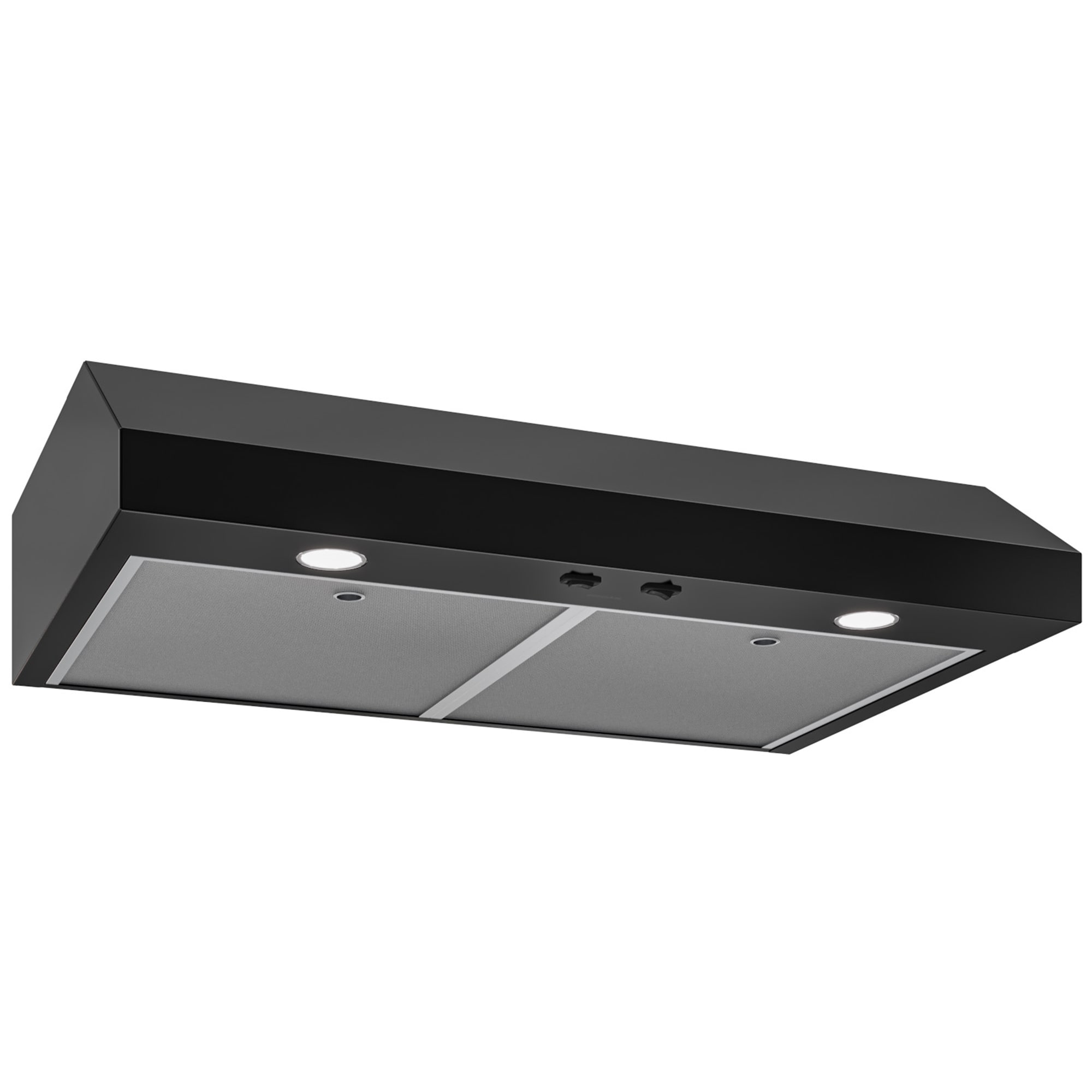 Broan 30 in. Standard Style Range Hood with 2 Speed Settings, 350 CFM & 2 LED Lights - Black, Black, hires