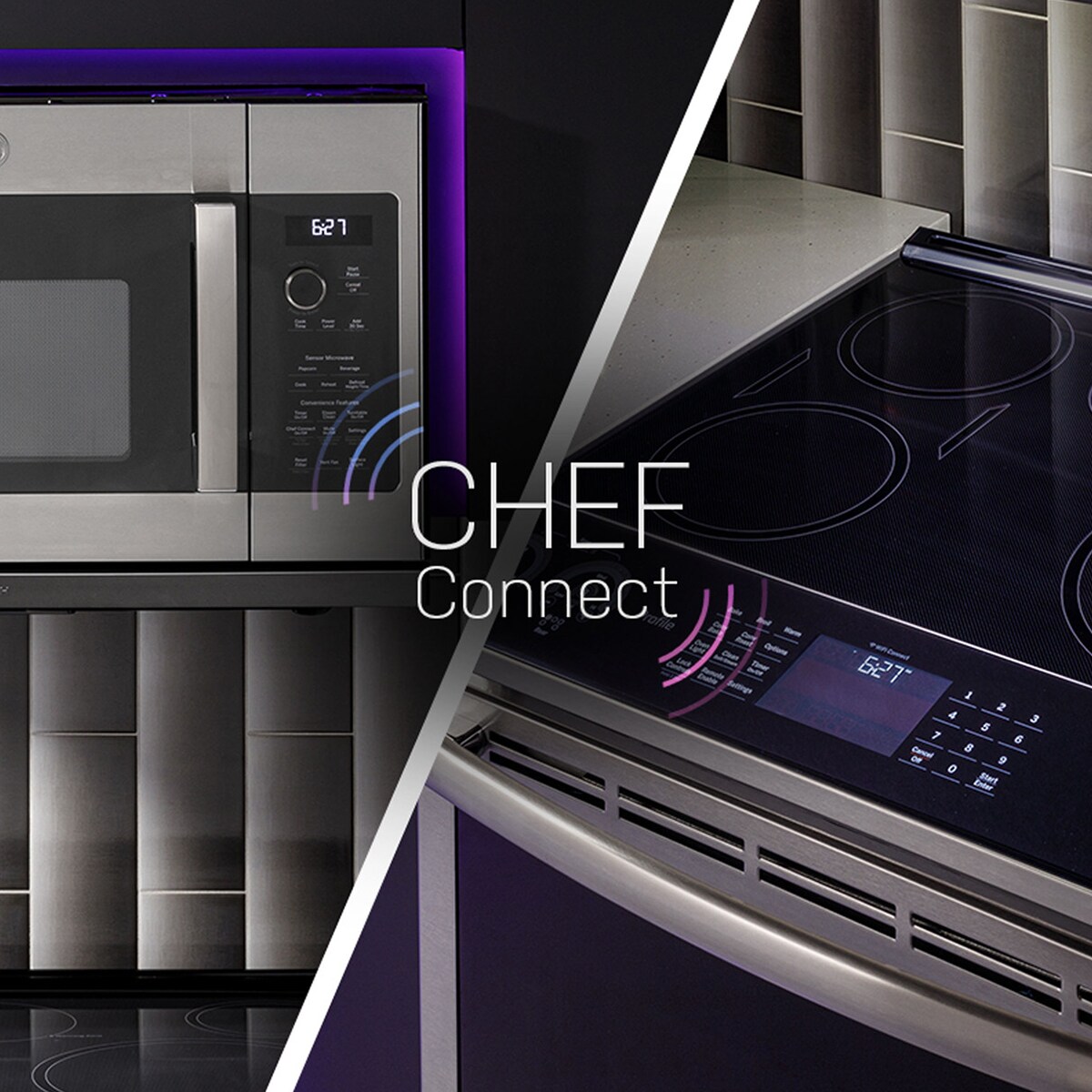 GE Profile 30 in. 2.2 cu. ft. 1000W Over-the-Range Microwave with 400 CFM & Sensor Cooking - Stainless Steel, , hires