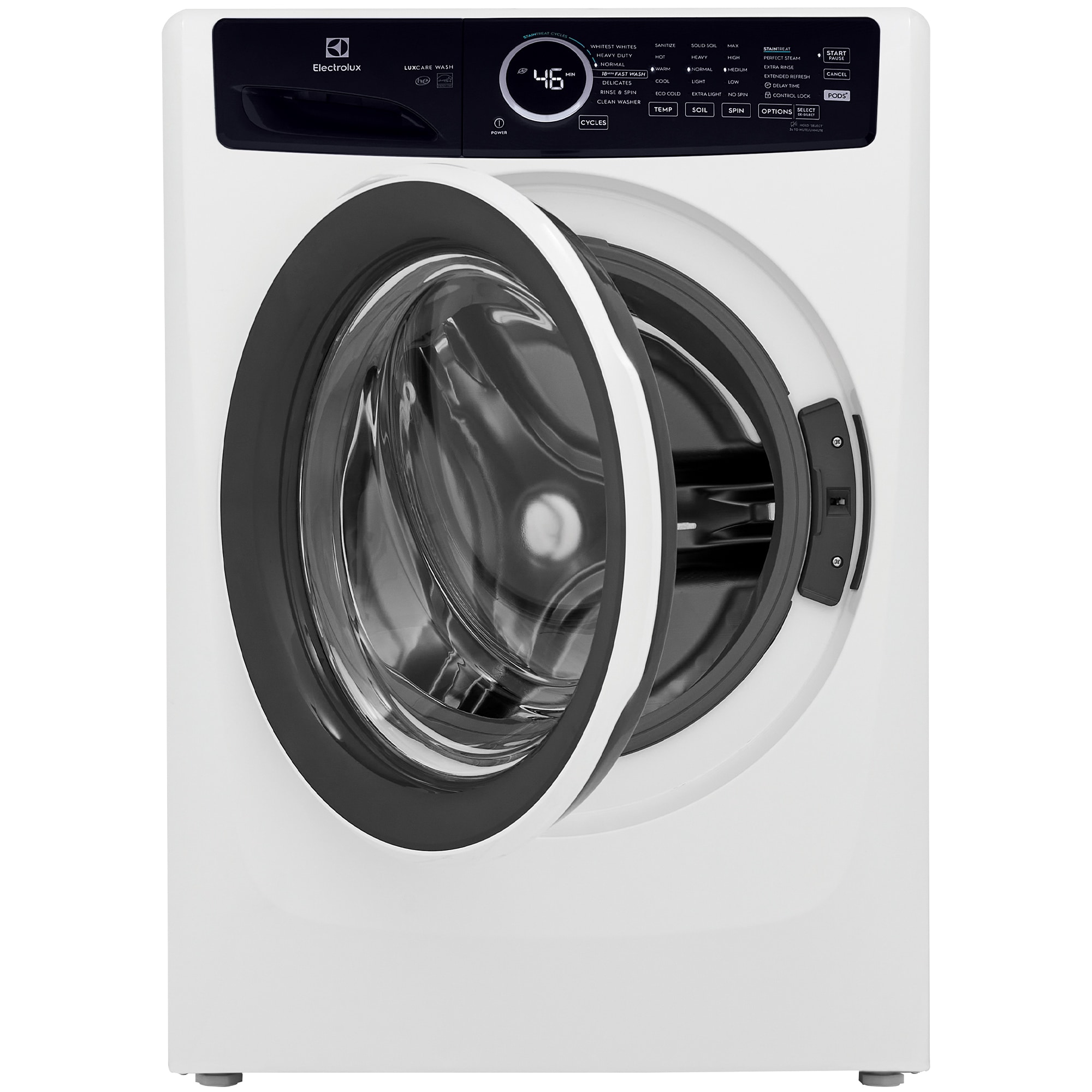 Electrolux 400 Series 27 in. 4.5 cu. ft. Stackable Front Load Washer with LuxCare Wash, Sanitize & Steam Cycle - White, White, hires