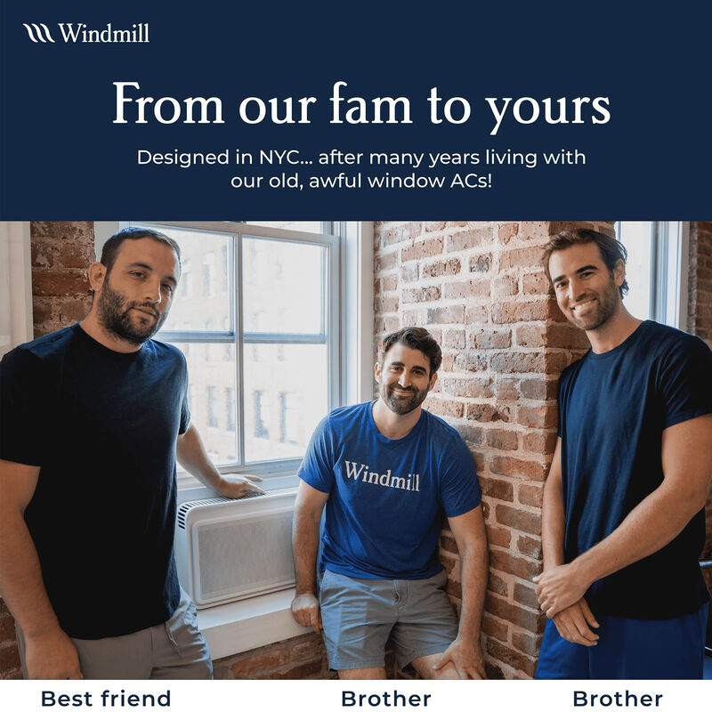 Windmill 8,000 BTU 115V Smart Energy Star Window Air Conditioner with 3 Fan Speeds, Sleep Mode & Remote Control - White, , hires