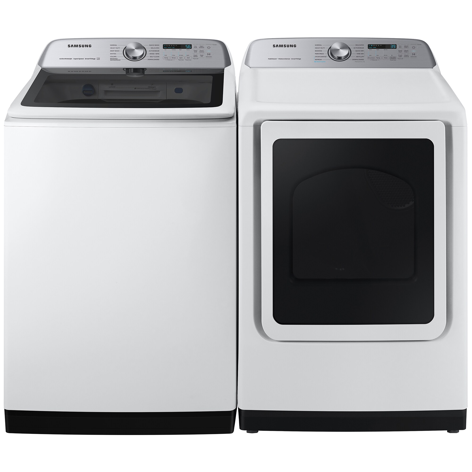 Samsung 27 in. 7.4 cu. ft. Smart Gas Dryer with Sanitize+, Steam Cycle & Sensor Dry - White, White, hires