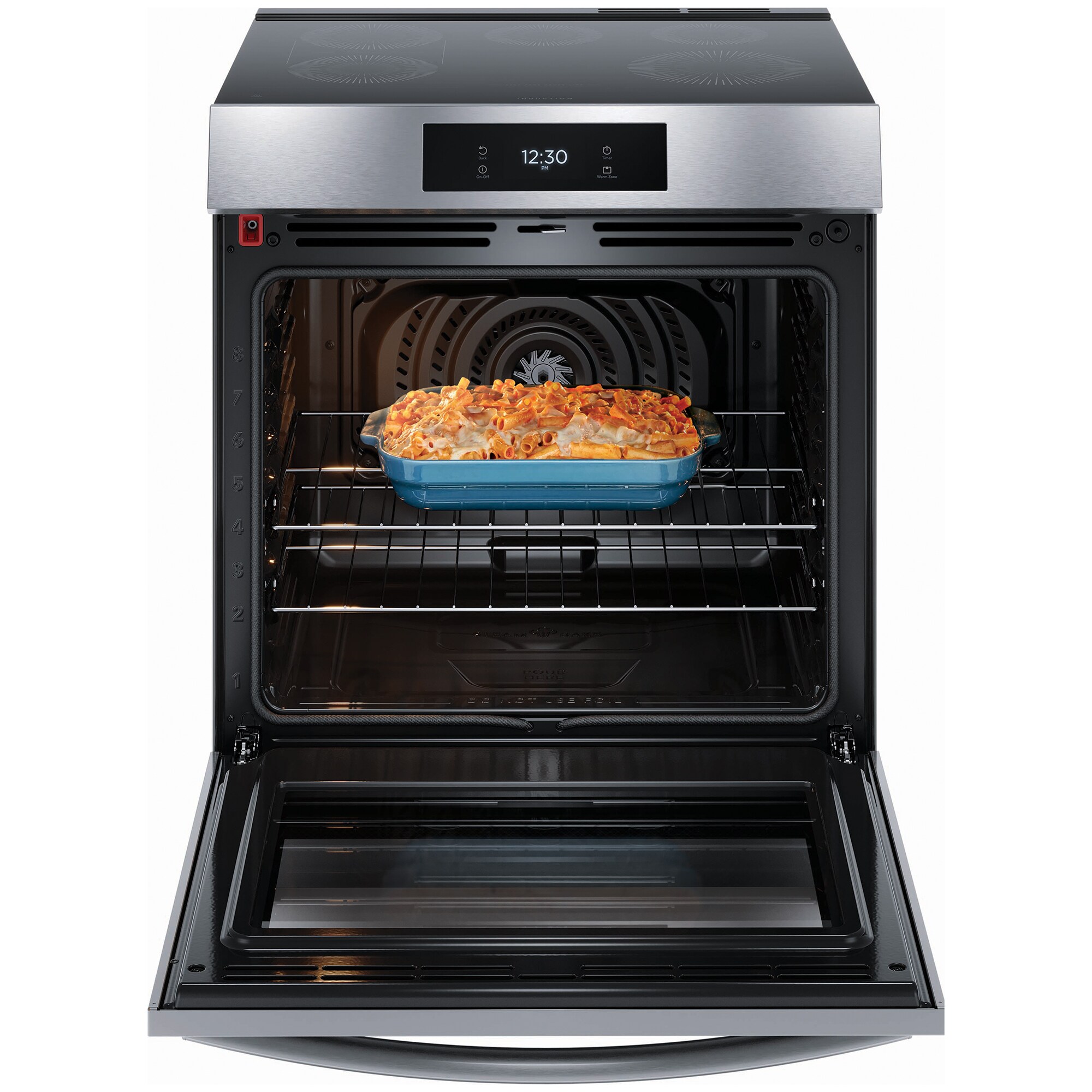 Frigidaire Gallery Series 30 in. 6.2 cu. ft. Air Fry True European Convection Steam Slide-In Electric Range with 5 Induction Burners - Stainless Steel, , hires
