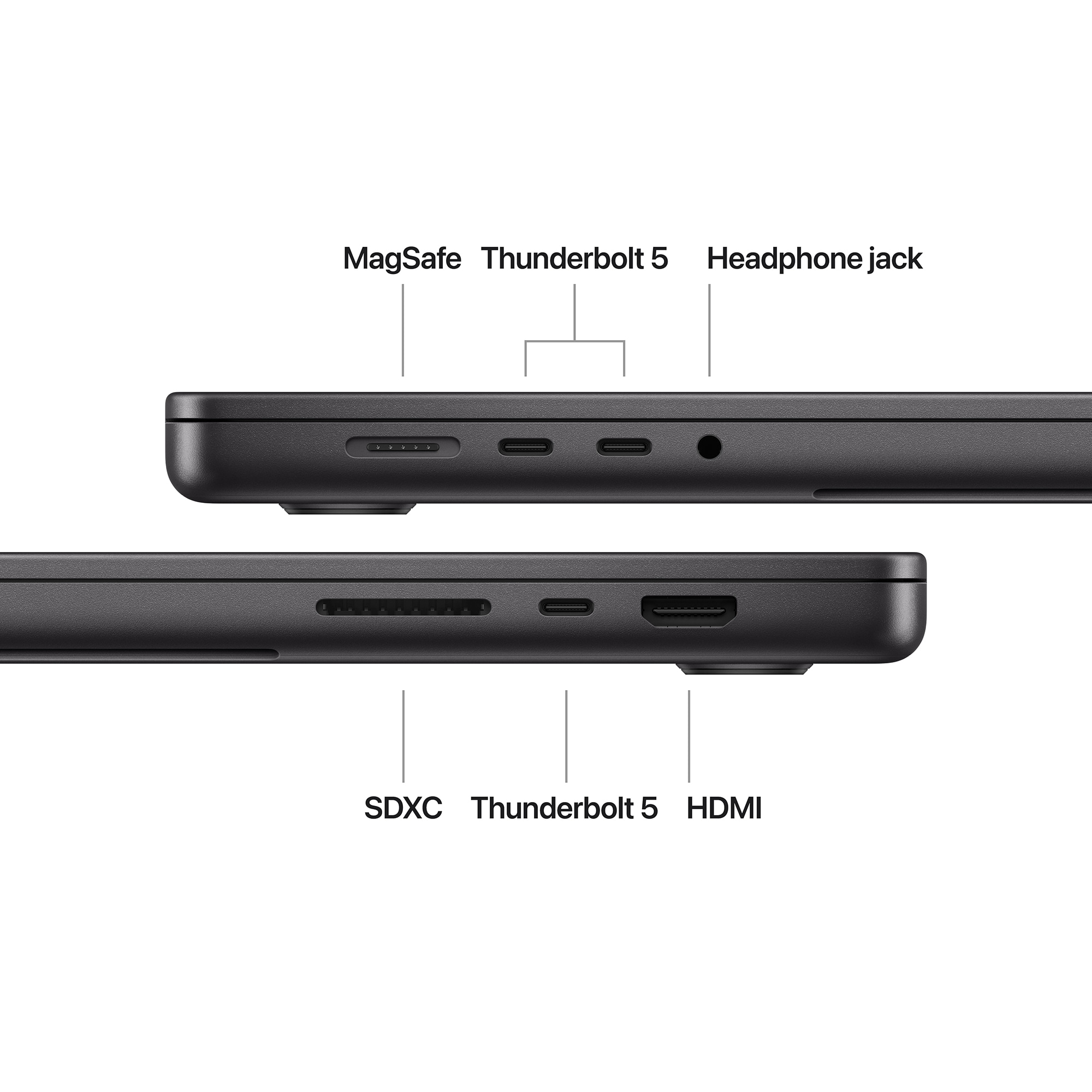 Apple MacBook Pro (2024) 16 in. Notebook with Apple Intelligence, Apple M4 Pro 14-Core CPU, 20-Core GPU, 48 GB RAM, 512 GB SSD, up to 24 Hrs. of Battery Life & Mac OS - Space Black, Space Black, hires