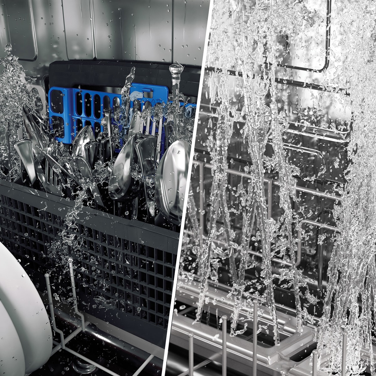 GE Profile 24 in. Top Control Flush-Mount Smart Dishwasher with 39 dBa Sound Level, 3rd-Rack & Twin Turbo Dry Boost - Fingerprint Resistant Stainless, , hires