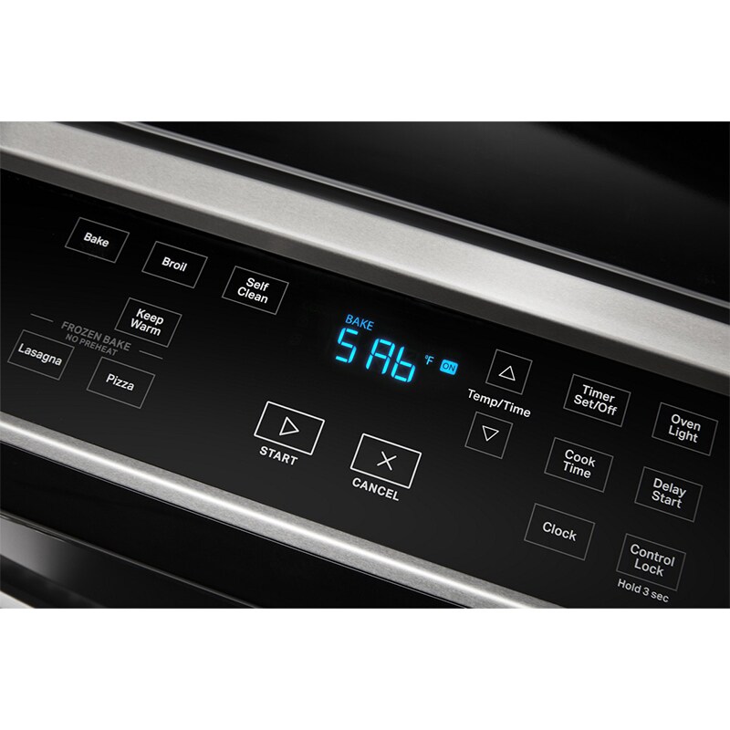 Whirlpool 30 in. 4.8 cu. ft. Slide-In Electric Range with Radiant Burners - Black, Black, hires