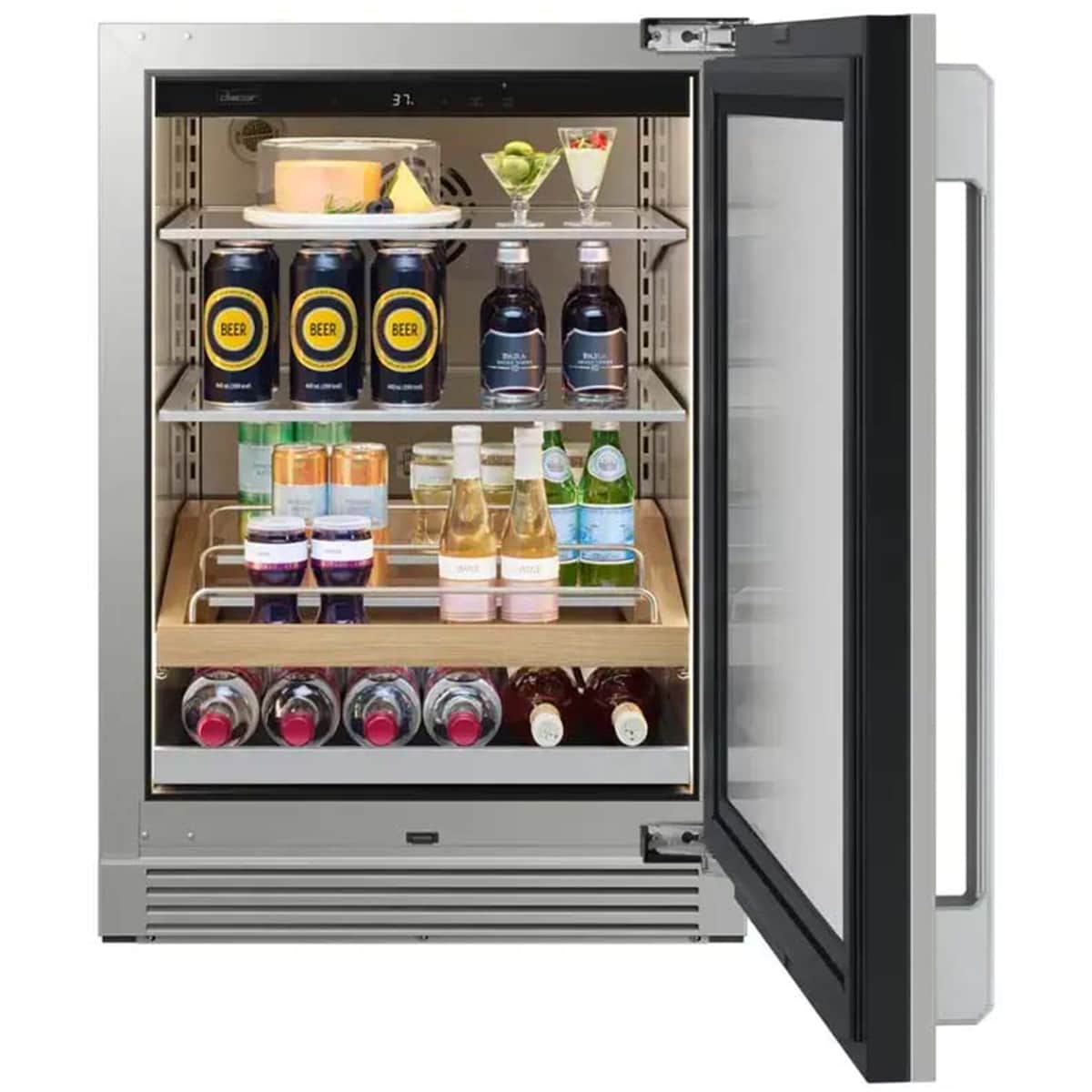 Dacor 24 in. Built-In 5.0 cu. ft. Compact Beverage Center with Adjustable Shelves & Digital Control - Custom Panel Ready, , hires