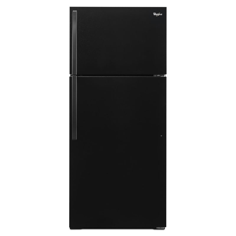 Whirlpool 28 in. 14.3 cu. ft. Top Freezer Refrigerator - Black, Black, hires