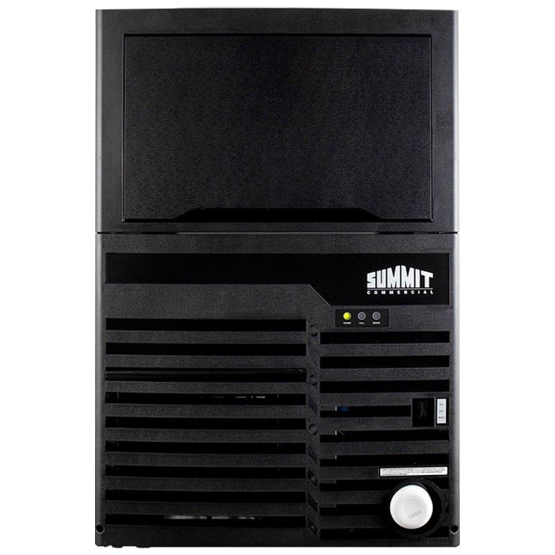 Summit 21 in. Built-In Undercounter Commercial-Use Ice Maker with 27 lb. Ice Storage, Auto-Defrost & Digital Control - Black, , hires